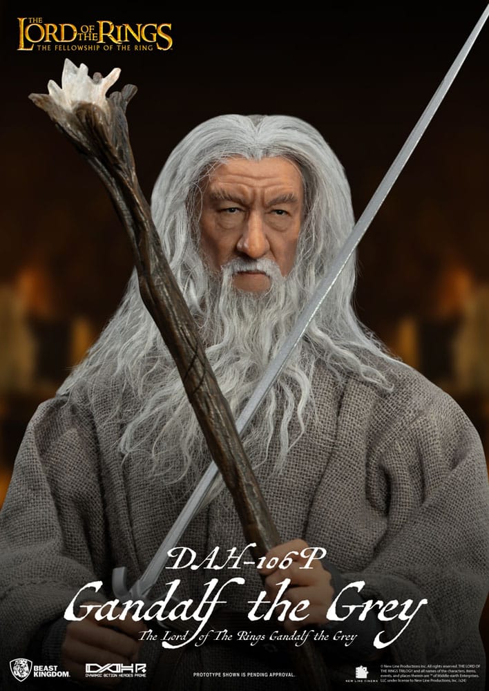 Herr der Ringe Dynamic 8ction Heroes Actionfigur 1/9 Gandalf der Graue 21 cm - Preorder - ETA: 26.10.2025