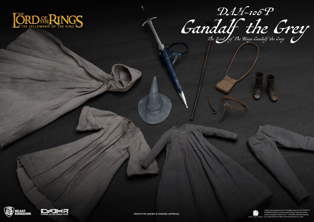 Herr der Ringe Dynamic 8ction Heroes Actionfigur 1/9 Gandalf der Graue 21 cm - Preorder - ETA: 26.10.2025
