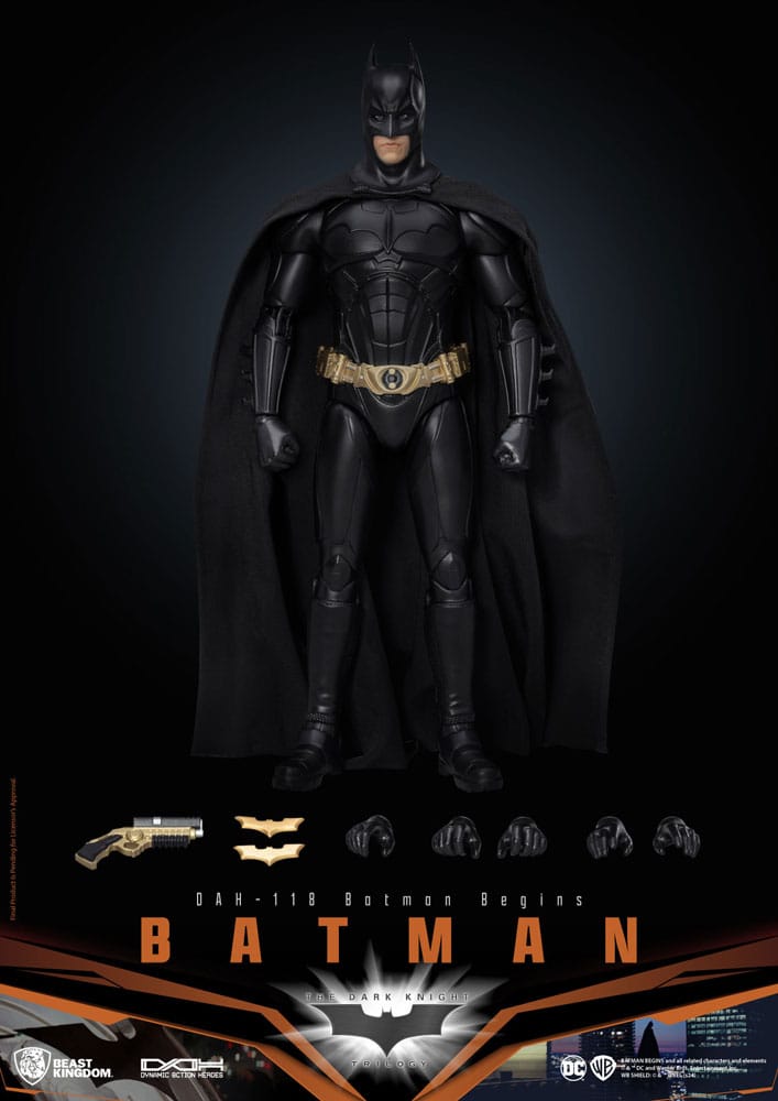 DC Comics Dynamic 8ction Heroes Actionfigur 1/9 Batman (Batman Begins) 21 cm - Versand: 5-7 Tage nach Bestellung