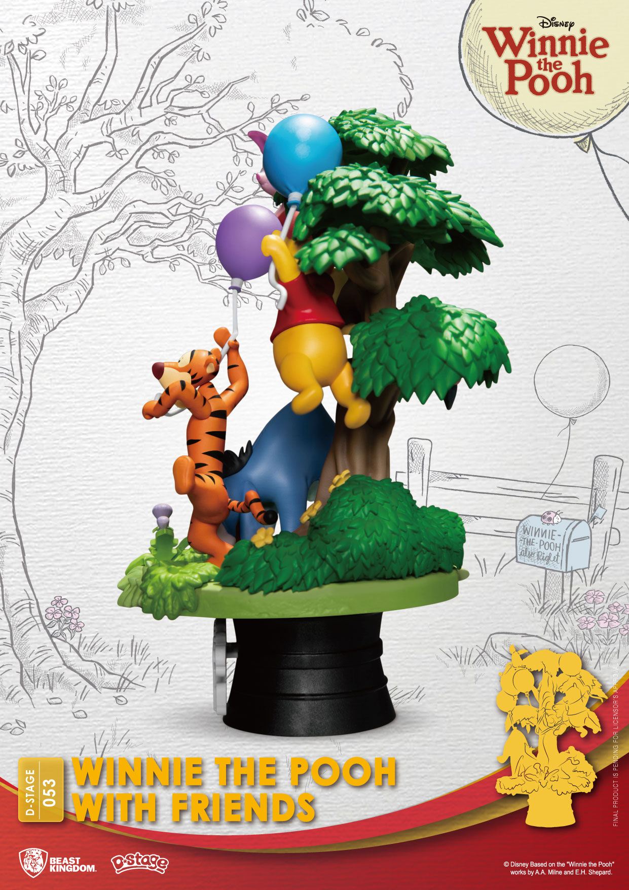 Disney D-Stage PVC Diorama Winnie The Pooh With Friends 16 cm - Preorder - ETA: 01.11.2025