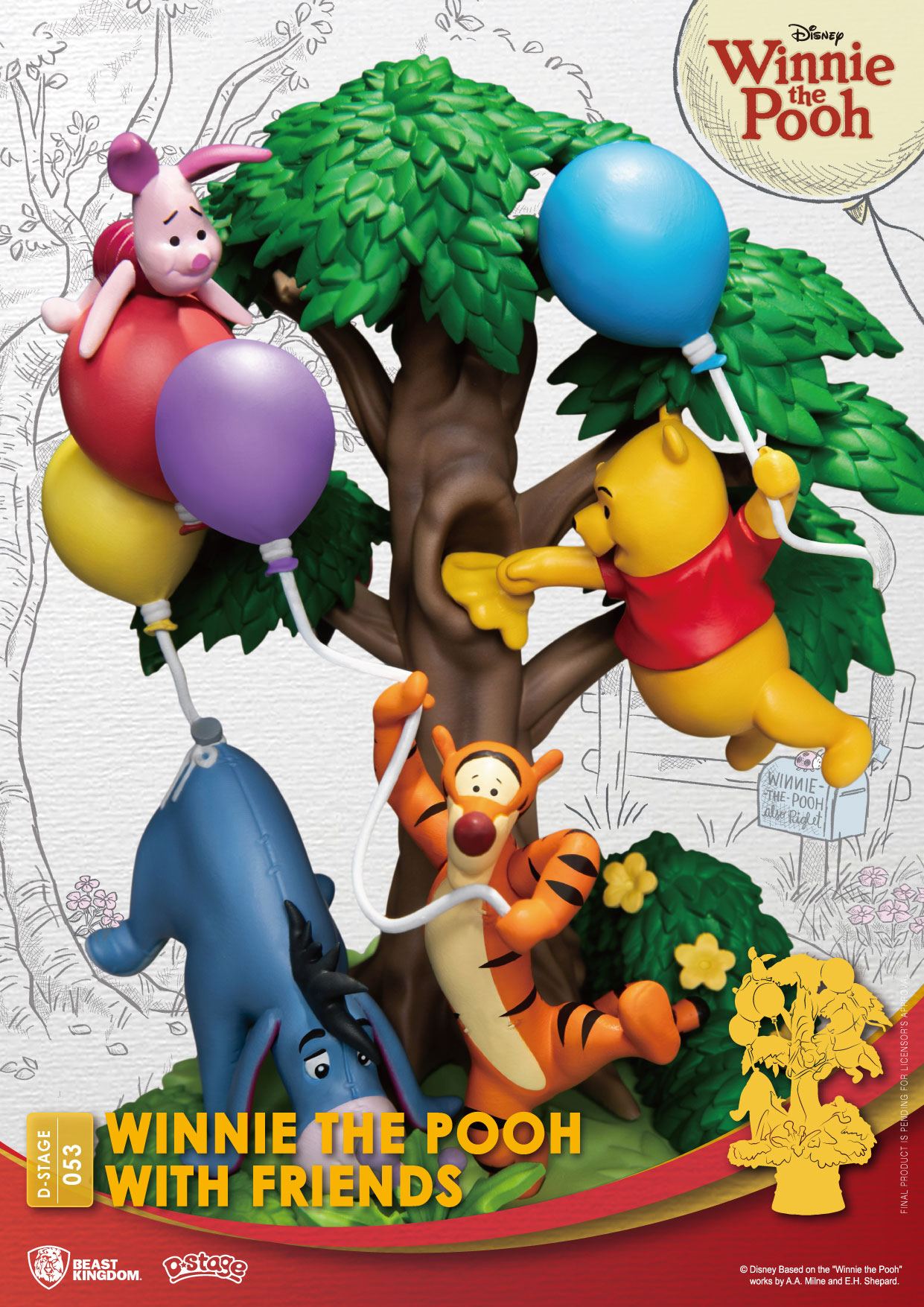 Disney D-Stage PVC Diorama Winnie The Pooh With Friends 16 cm - Preorder - ETA: 01.11.2025