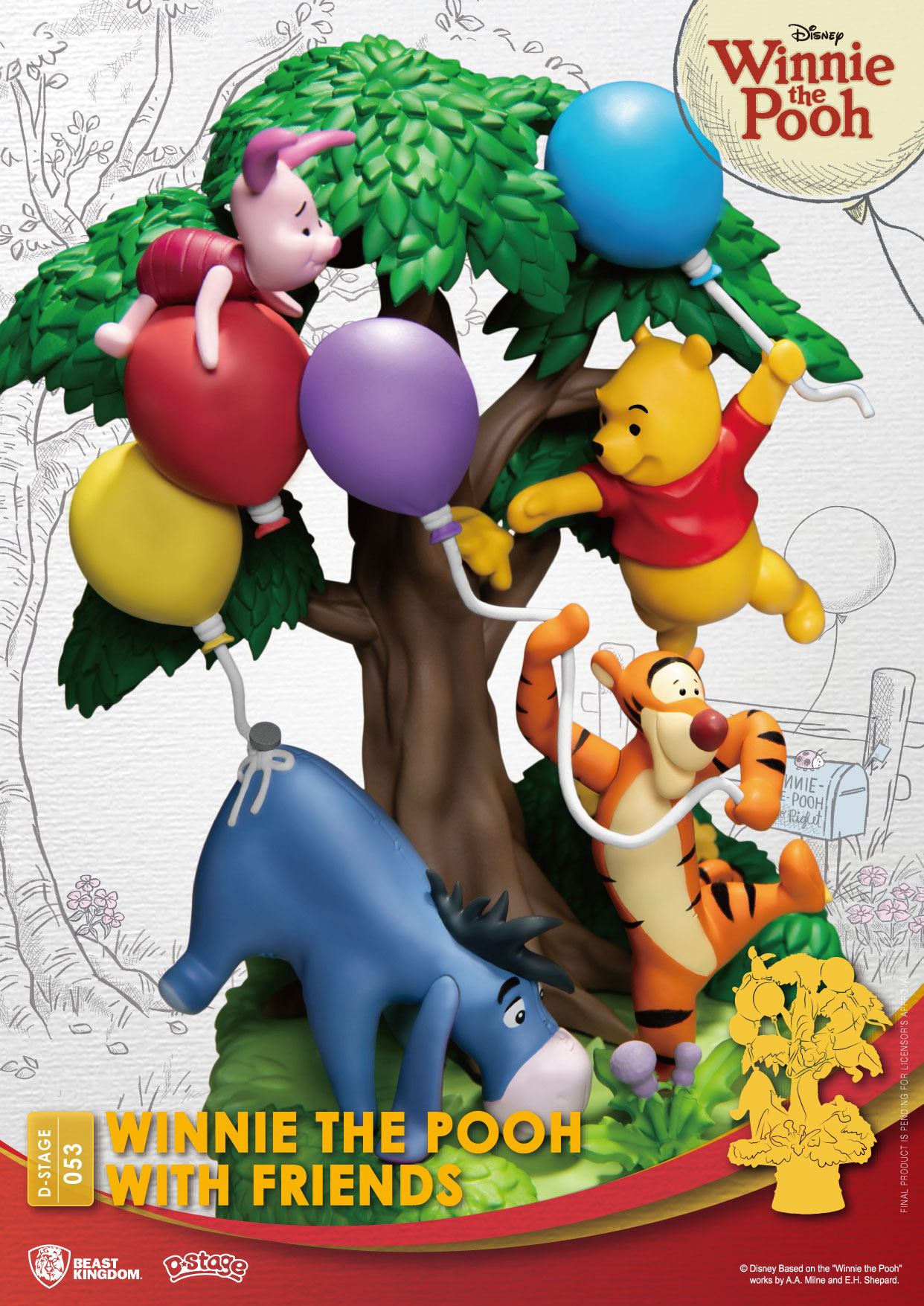 Disney D-Stage PVC Diorama Winnie The Pooh With Friends 16 cm - Preorder - ETA: 01.11.2025