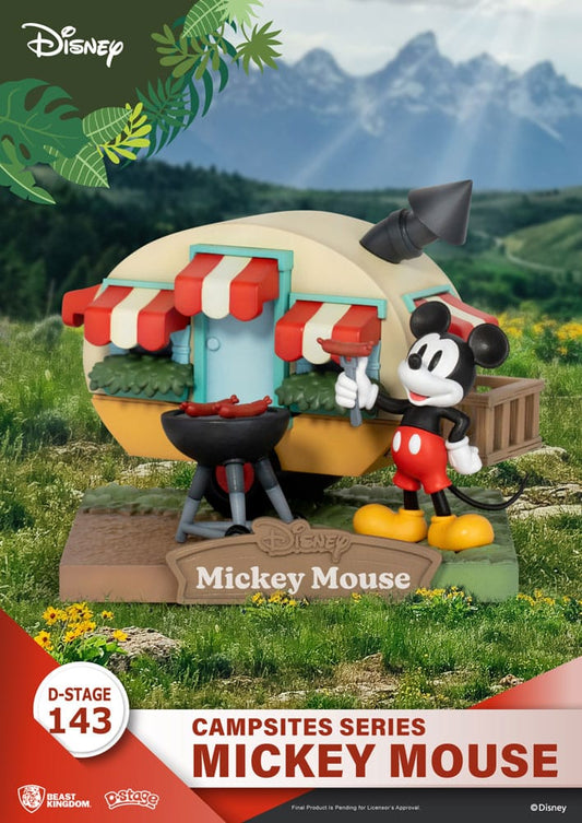 Disney D-Stage Campsite Series PVC Diorama Mickey Mouse 10 cm - Versand: 5-7 Tage nach Bestellung