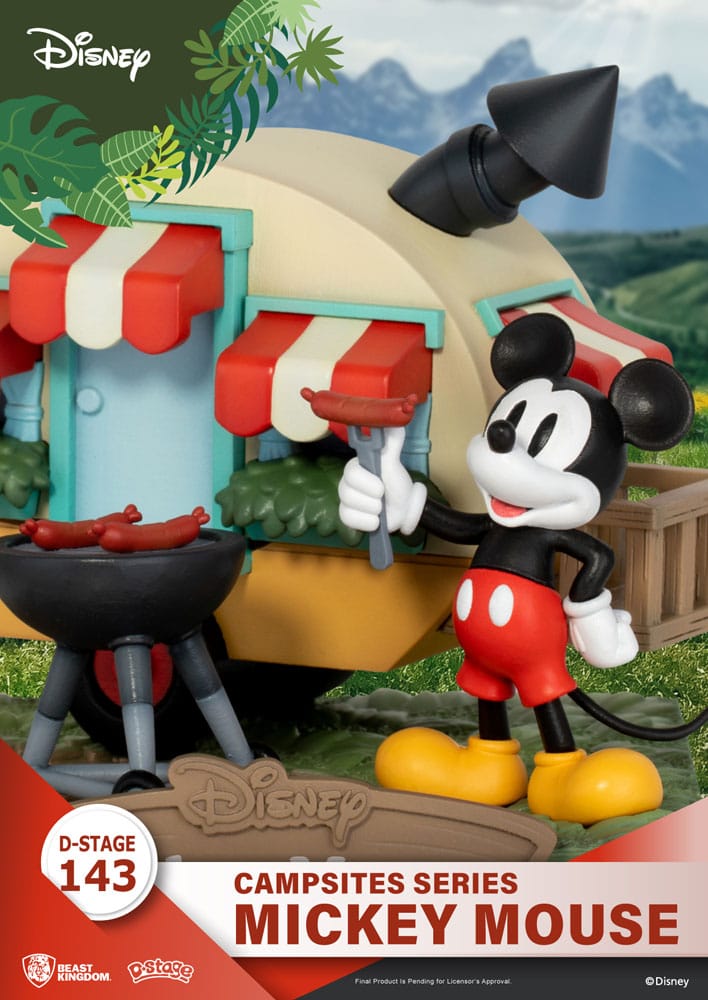 Disney D-Stage Campsite Series PVC Diorama Mickey Mouse 10 cm - Versand: 5-7 Tage nach Bestellung