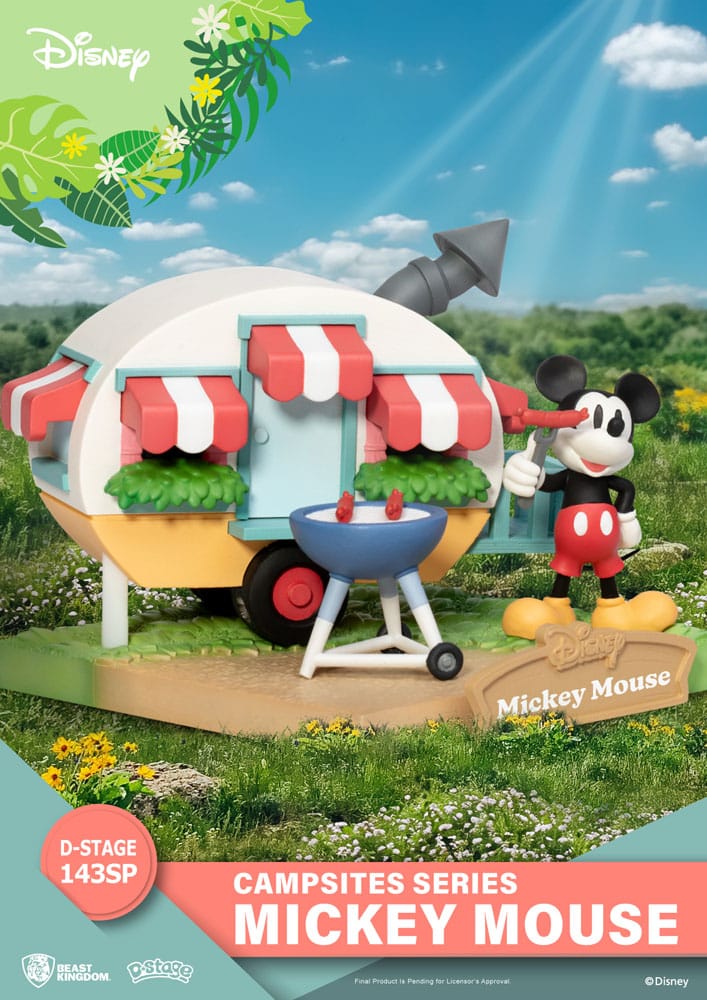 Disney D-Stage Campsite Series PVC Diorama Mickey Mouse Special Edition 10 cm - Versand: 5-7 Tage nach Bestellung