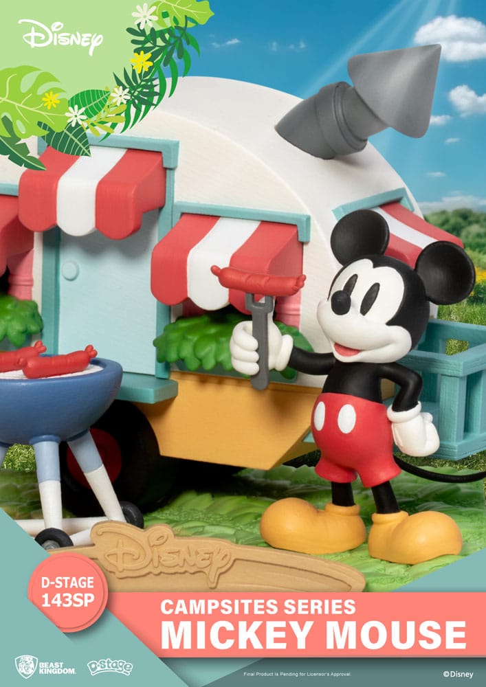 Disney D-Stage Campsite Series PVC Diorama Mickey Mouse Special Edition 10 cm - Versand: 5-7 Tage nach Bestellung