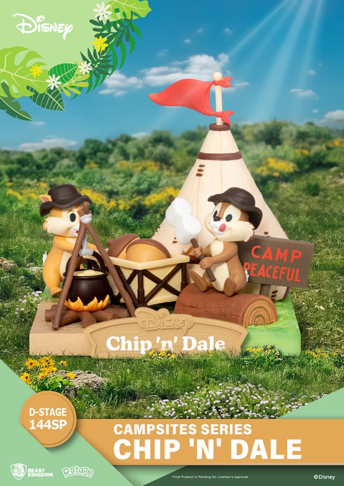 Disney D-Stage Campsite Series PVC Diorama Chip & Dale Special Edition 10 cm - Versand: 5-7 Tage nach Bestellung