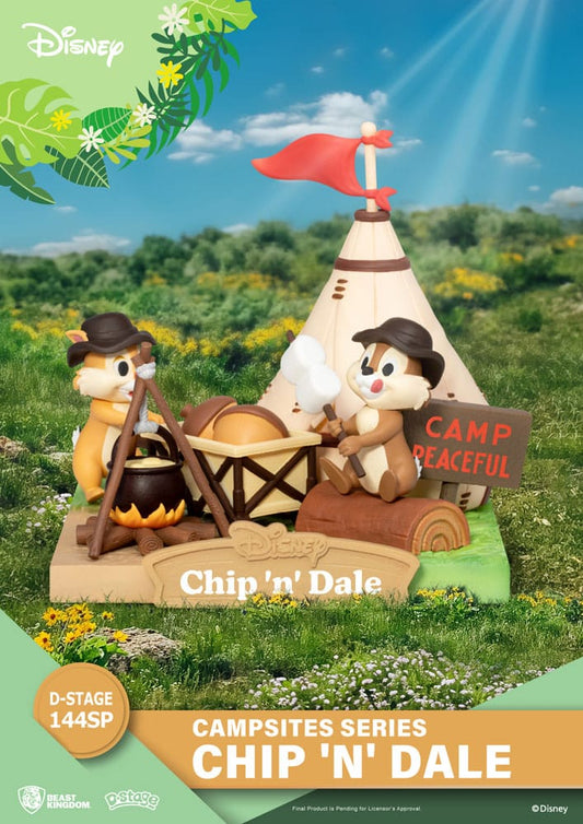 Disney D-Stage Campsite Series PVC Diorama Chip & Dale Special Edition 10 cm - Versand: 5-7 Tage nach Bestellung