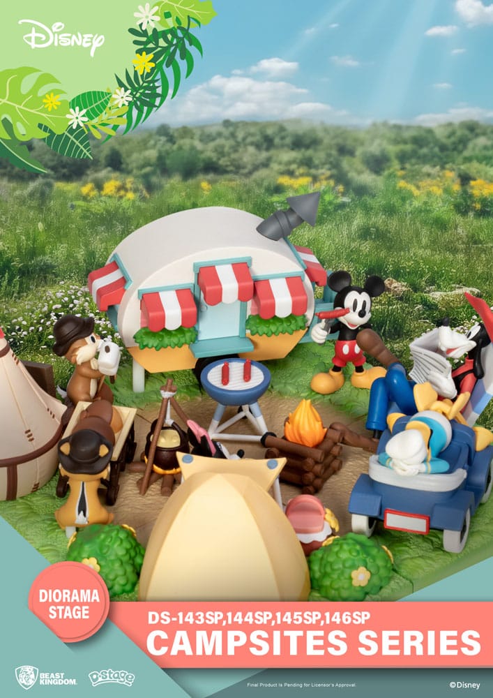Disney D-Stage Campsite Series PVC Diorama Chip & Dale Special Edition 10 cm - Versand: 5-7 Tage nach Bestellung
