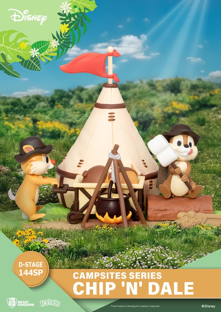 Disney D-Stage Campsite Series PVC Diorama Chip & Dale Special Edition 10 cm - Versand: 5-7 Tage nach Bestellung
