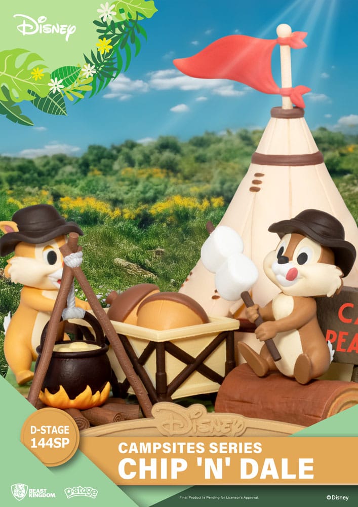 Disney D-Stage Campsite Series PVC Diorama Chip & Dale Special Edition 10 cm - Versand: 5-7 Tage nach Bestellung