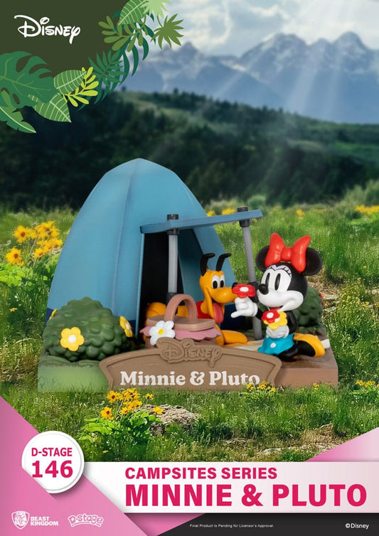 Disney D-Stage Campsite Series PVC Diorama Mini & Pluto 10 cm - Versand: 5-7 Tage nach Bestellung