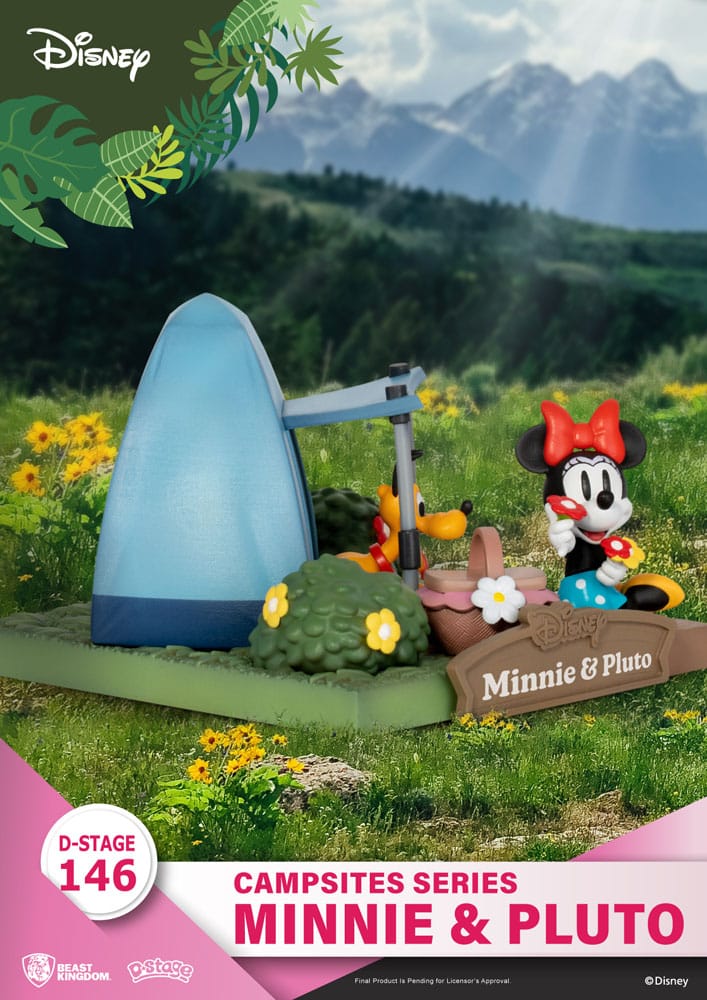 Disney D-Stage Campsite Series PVC Diorama Mini & Pluto 10 cm - Versand: 5-7 Tage nach Bestellung