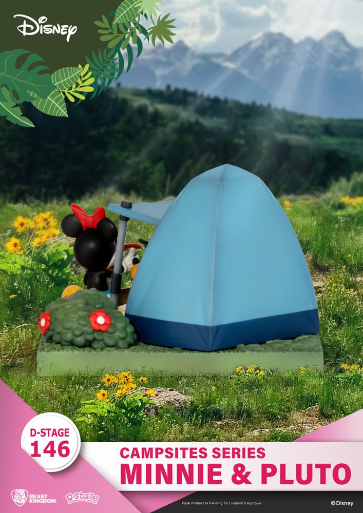 Disney D-Stage Campsite Series PVC Diorama Mini & Pluto 10 cm - Versand: 5-7 Tage nach Bestellung
