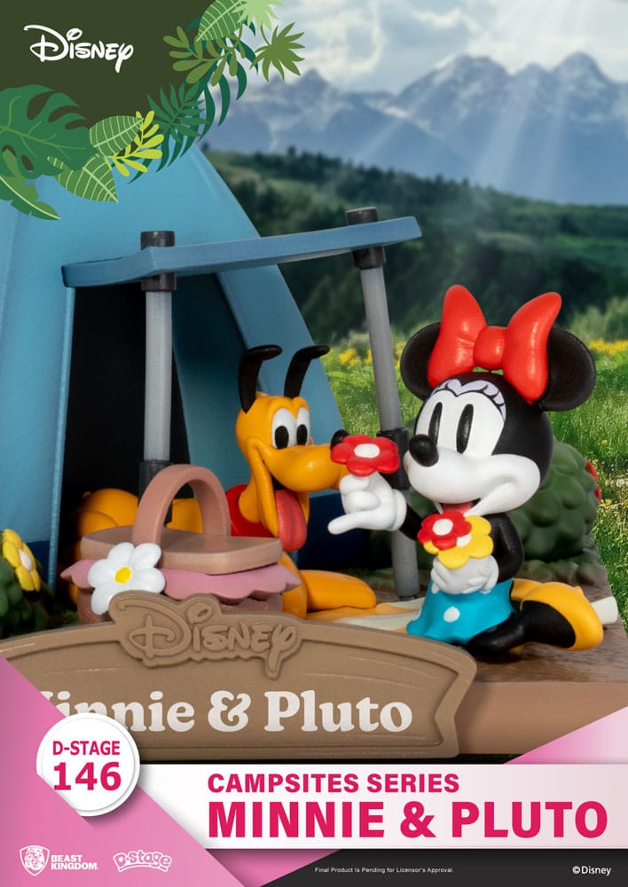 Disney D-Stage Campsite Series PVC Diorama Mini & Pluto 10 cm - Versand: 5-7 Tage nach Bestellung