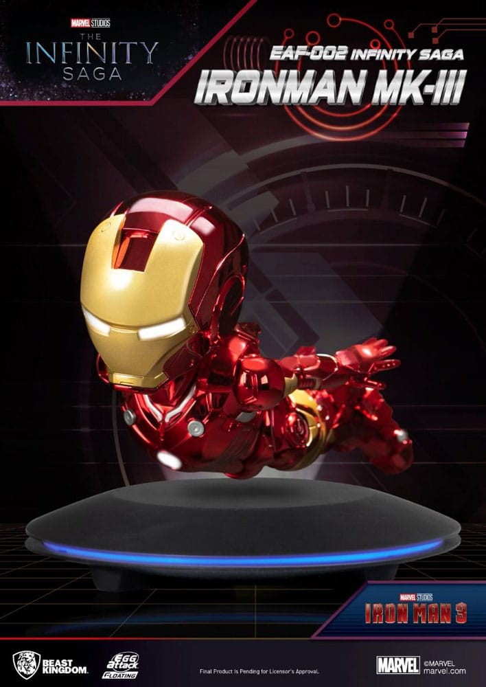 Iron Man 3 Egg Attack Schwebe-Modell Iron Man Mark III 16 cm - Versand: 5-7 Tage nach Bestellung