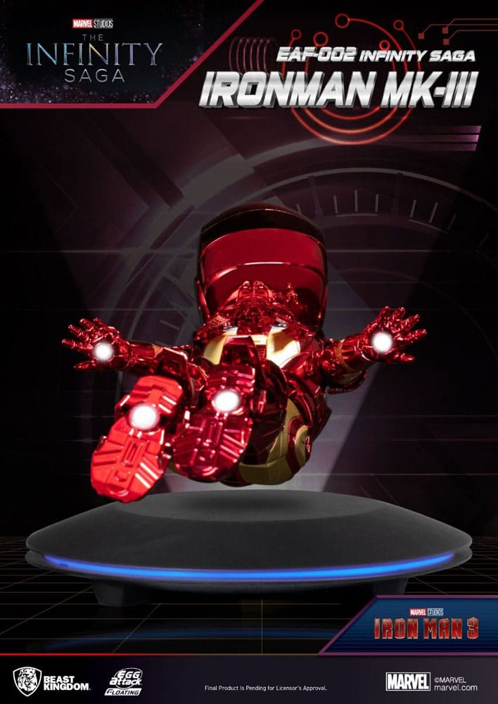 Iron Man 3 Egg Attack Schwebe-Modell Iron Man Mark III 16 cm - Versand: 5-7 Tage nach Bestellung