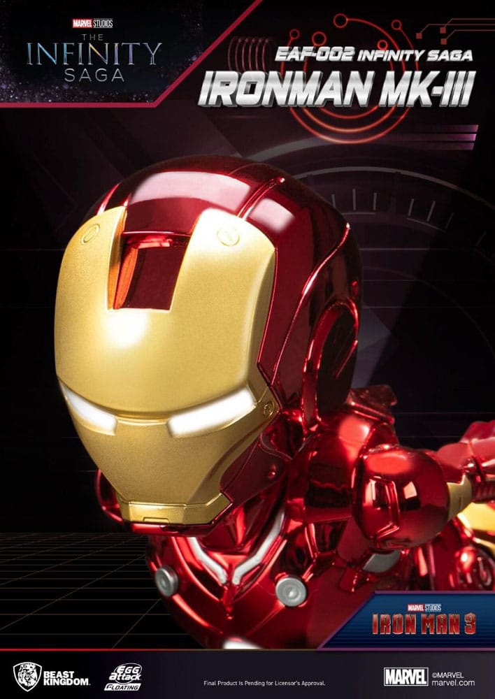 Iron Man 3 Egg Attack Schwebe-Modell Iron Man Mark III 16 cm - Versand: 5-7 Tage nach Bestellung