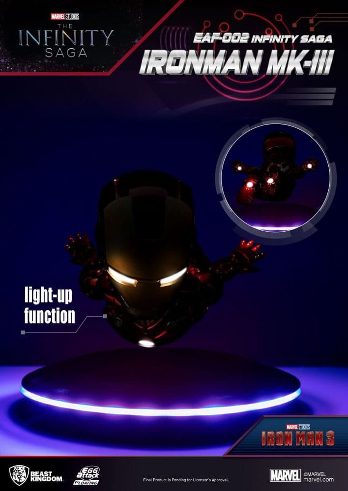 Iron Man 3 Egg Attack Schwebe-Modell Iron Man Mark III 16 cm - Versand: 5-7 Tage nach Bestellung