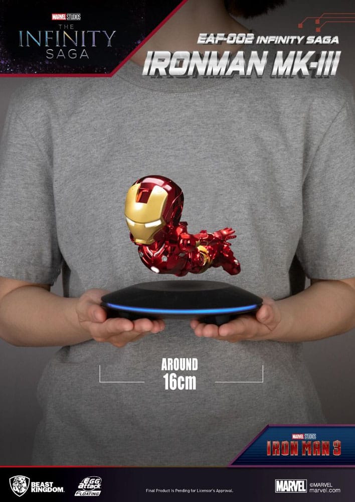 Iron Man 3 Egg Attack Schwebe-Modell Iron Man Mark III 16 cm - Versand: 5-7 Tage nach Bestellung