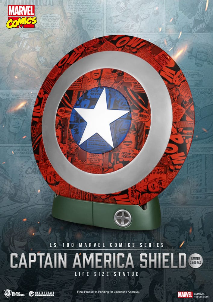 Marvel Comics PVC Captain America Schild Life Size Statue 64 cm - Preorder - ETA: 25.03.2026