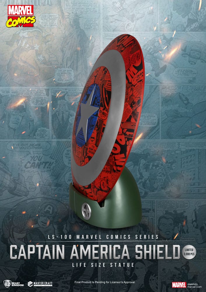 Marvel Comics PVC Captain America Schild Life Size Statue 64 cm - Preorder - ETA: 25.03.2026