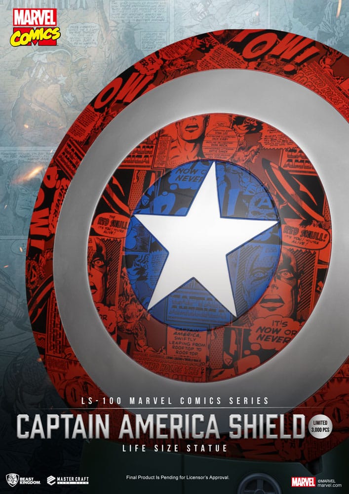 Marvel Comics PVC Captain America Schild Life Size Statue 64 cm - Preorder - ETA: 25.03.2026