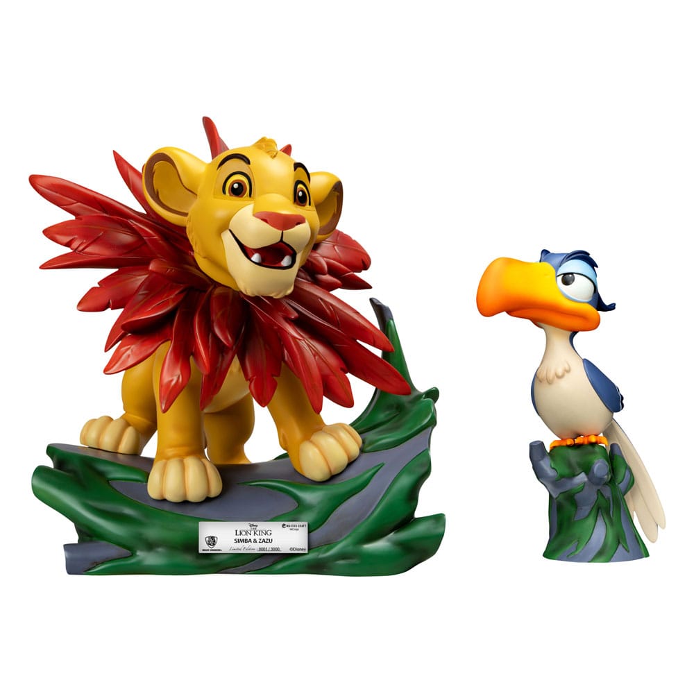 Disney Master Craft Statuen 2er-Pack Der König der Löwen Little Simba & Zazu 31 cm - Versand: 5-7 Tage nach Bestellung