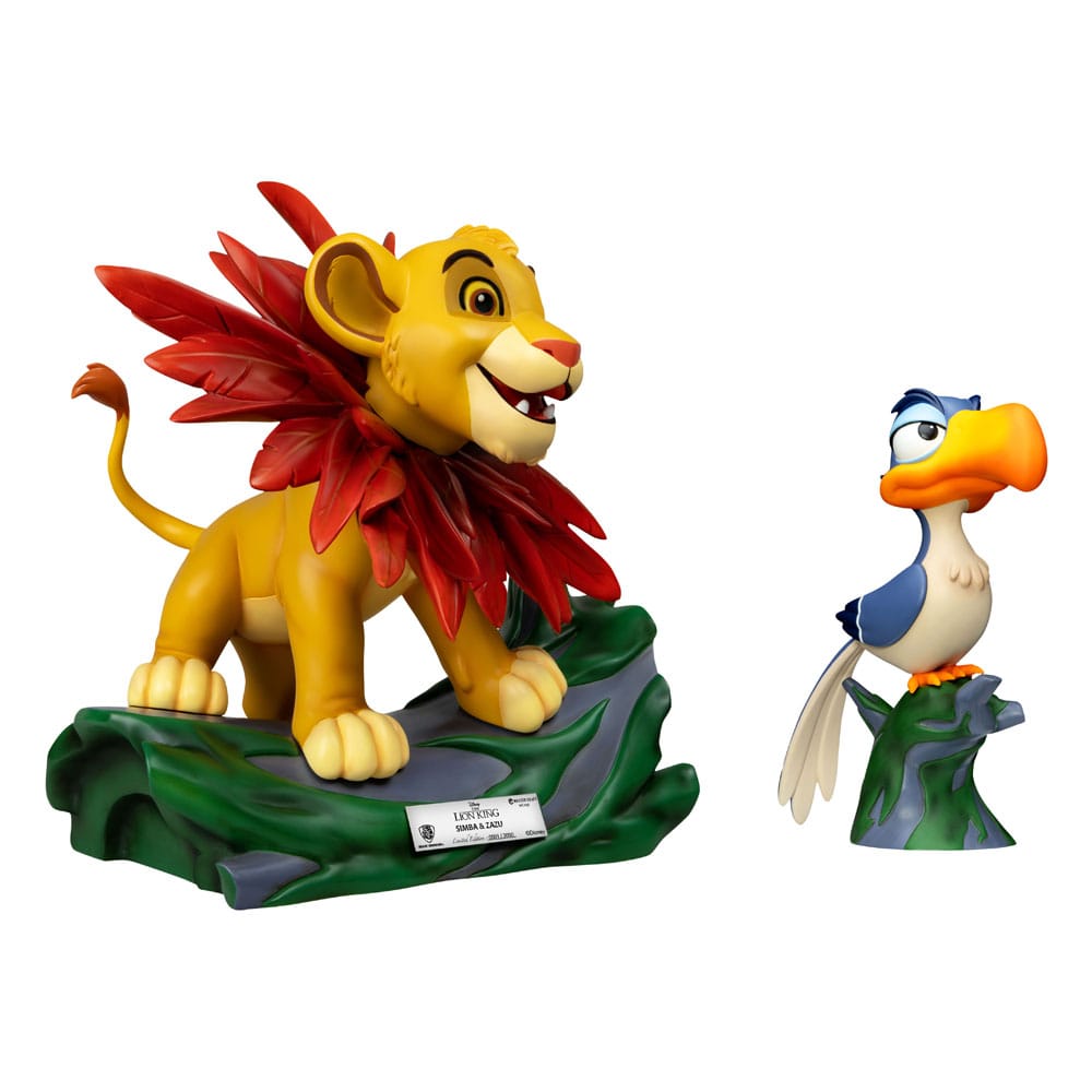 Disney Master Craft Statuen 2er-Pack Der König der Löwen Little Simba & Zazu 31 cm - Versand: 5-7 Tage nach Bestellung