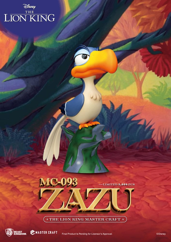 Disney Master Craft Statue Der König der Löwen Zazu 20 cm - Versand: 5-7 Tage nach Bestellung