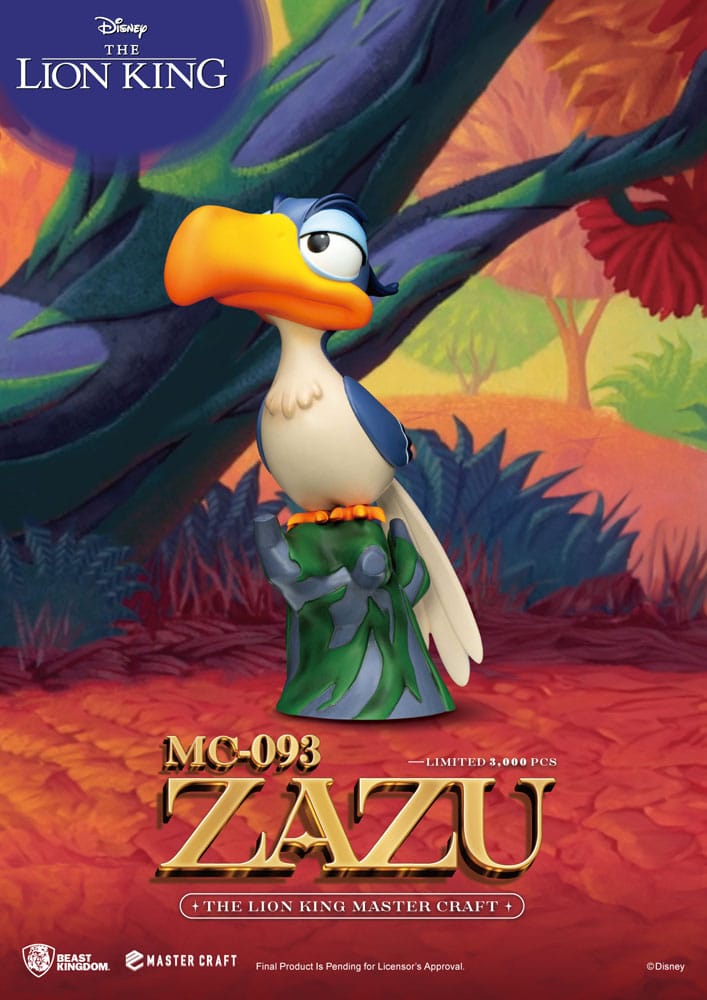 Disney Master Craft Statue Der König der Löwen Zazu 20 cm - Versand: 5-7 Tage nach Bestellung