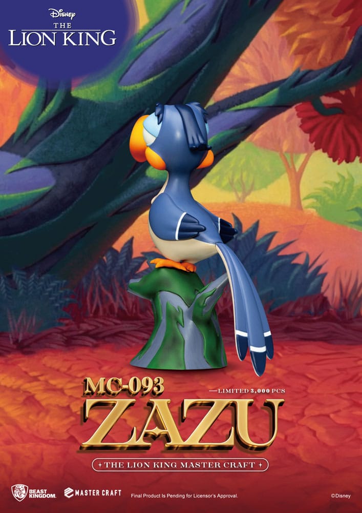 Disney Master Craft Statue Der König der Löwen Zazu 20 cm - Versand: 5-7 Tage nach Bestellung