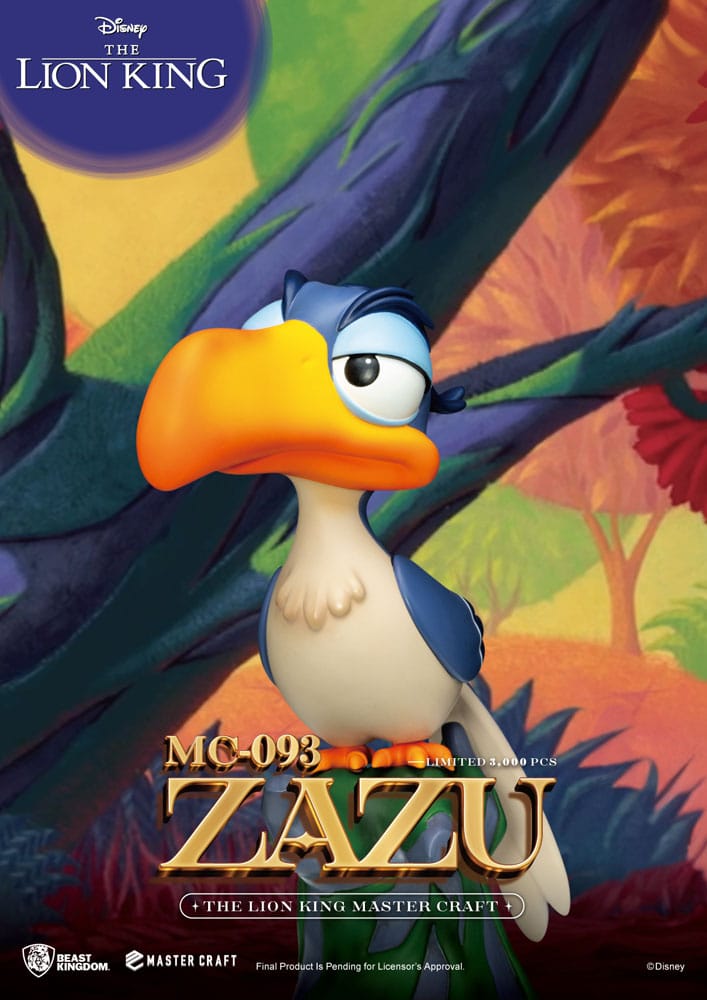 Disney Master Craft Statue Der König der Löwen Zazu 20 cm - Versand: 5-7 Tage nach Bestellung