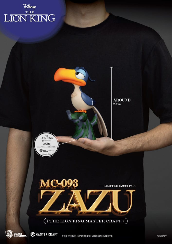 Disney Master Craft Statue Der König der Löwen Zazu 20 cm - Versand: 5-7 Tage nach Bestellung