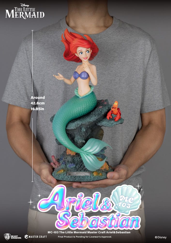 Arielle, die Meerjungfrau Master Craft Statue Arielle & Sebastian 42 cm - Preorder - ETA: 25.11.2026