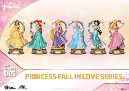 Disney Mini Diorama Stage Statuen Princess Fall In Love Series 12 cm Sortiment (6) - Versand: 5-7 Tage nach Bestellung