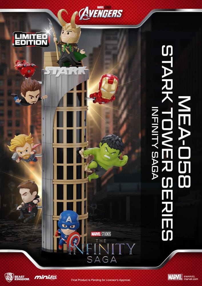 Marvel Mini Egg Attack Figuren The Infinity Saga Stark Tower series Tony Stark & Mark VII suit pod mod 12 cm - Versand: 5-7 Tage nach Bestellung