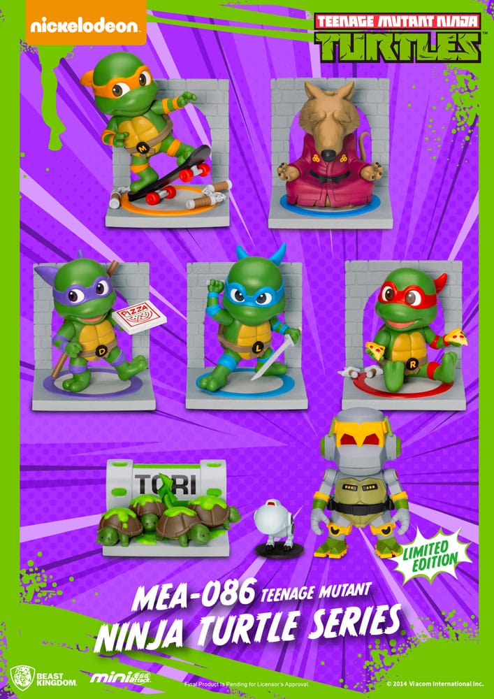 Teenage Mutant Ninja Turtles Mini Egg Attack Blind Box Figuren Series Sortiment 12 cm (6) - Preorder - ETA: 29.12.2025