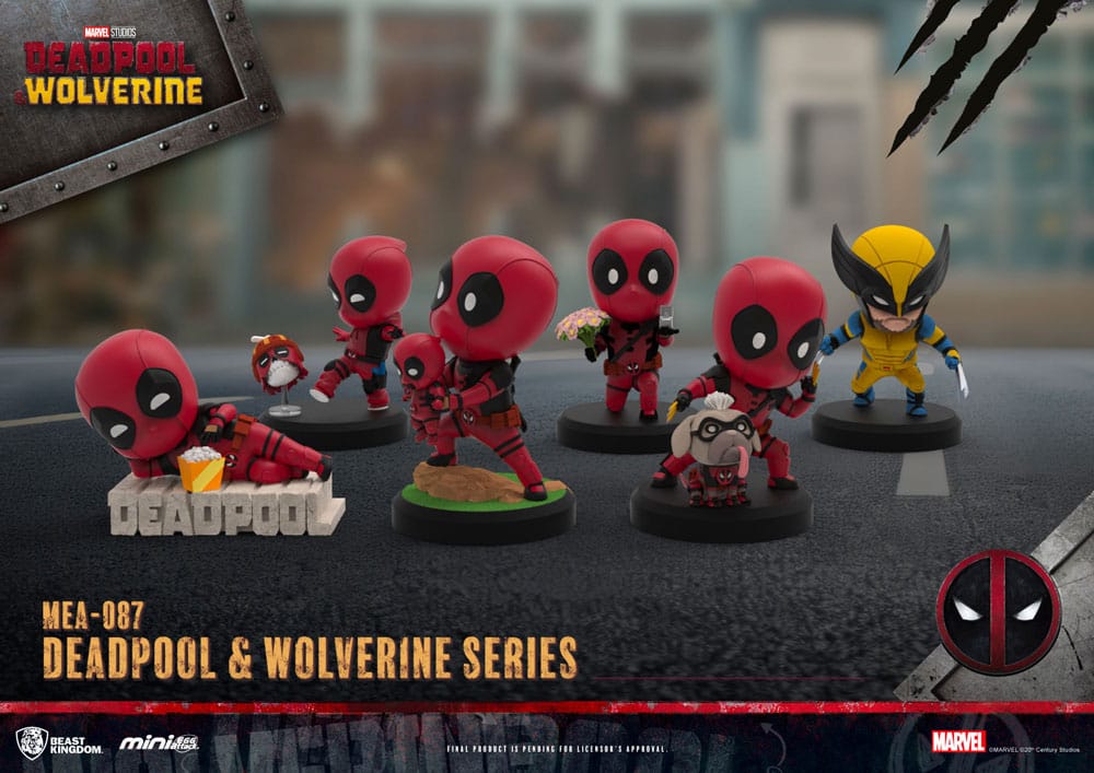 Deadpool 3 Deadpool & Wolverine Series Mini Egg Attack Figuren Set 8 cm - Preorder - ETA: 20.10.2025