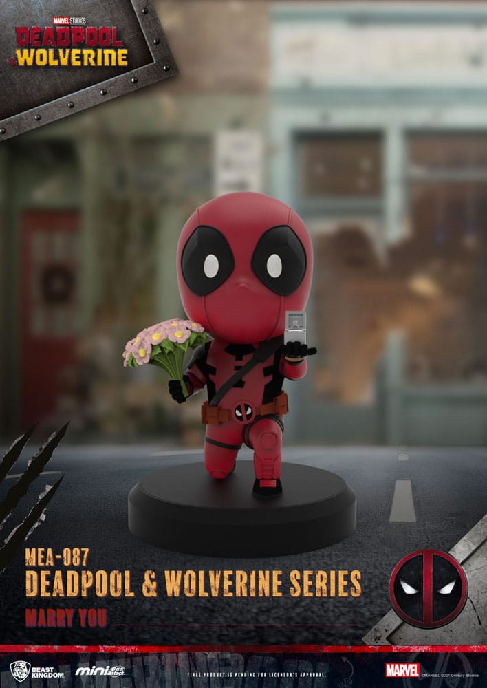 Deadpool 3 Deadpool & Wolverine Series Mini Egg Attack Figuren Set 8 cm - Preorder - ETA: 20.10.2025