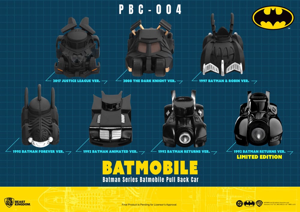 Batman Pull Back Car Series Rückzug-Autos Blind Box 6er-Pack  - Preorder - ETA: 25.02.2026
