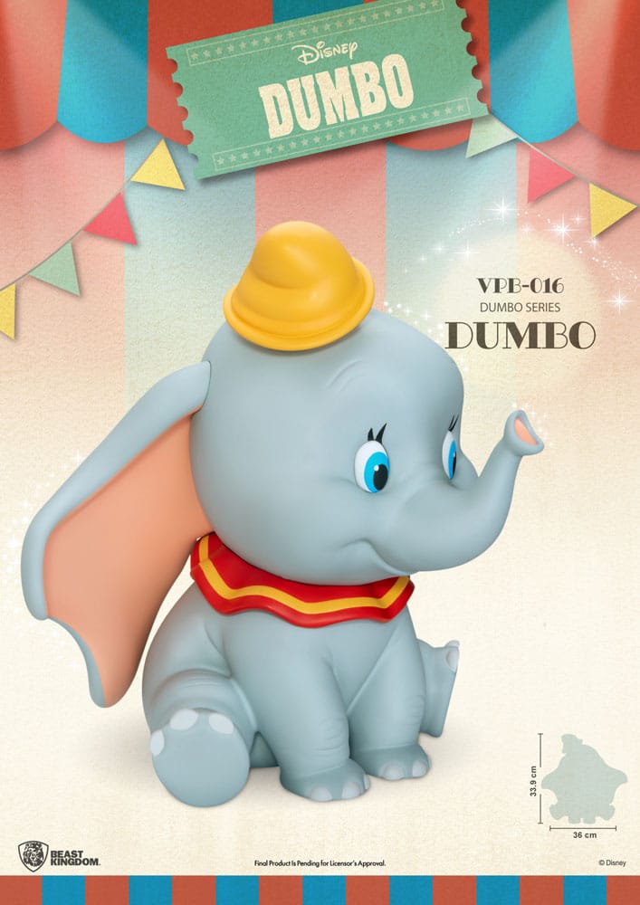 Disney Funktional Figure Spardose Dumbo 34 cm - Versand: 5-7 Tage nach Bestellung