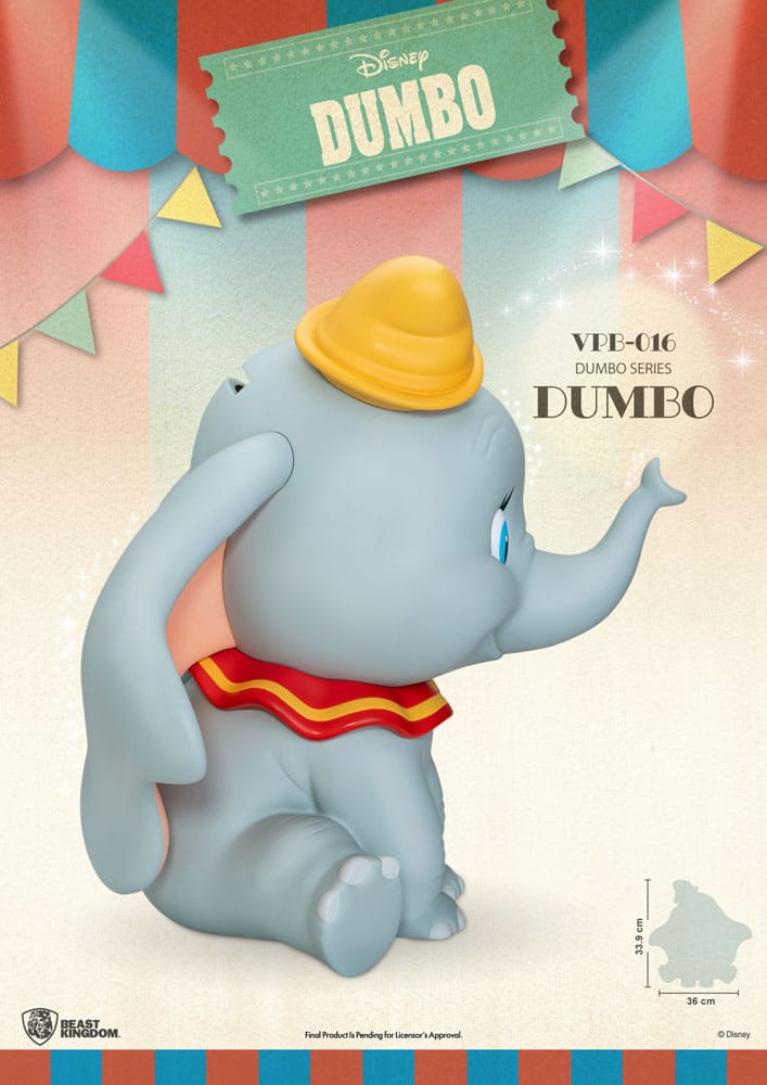 Disney Funktional Figure Spardose Dumbo 34 cm - Versand: 5-7 Tage nach Bestellung