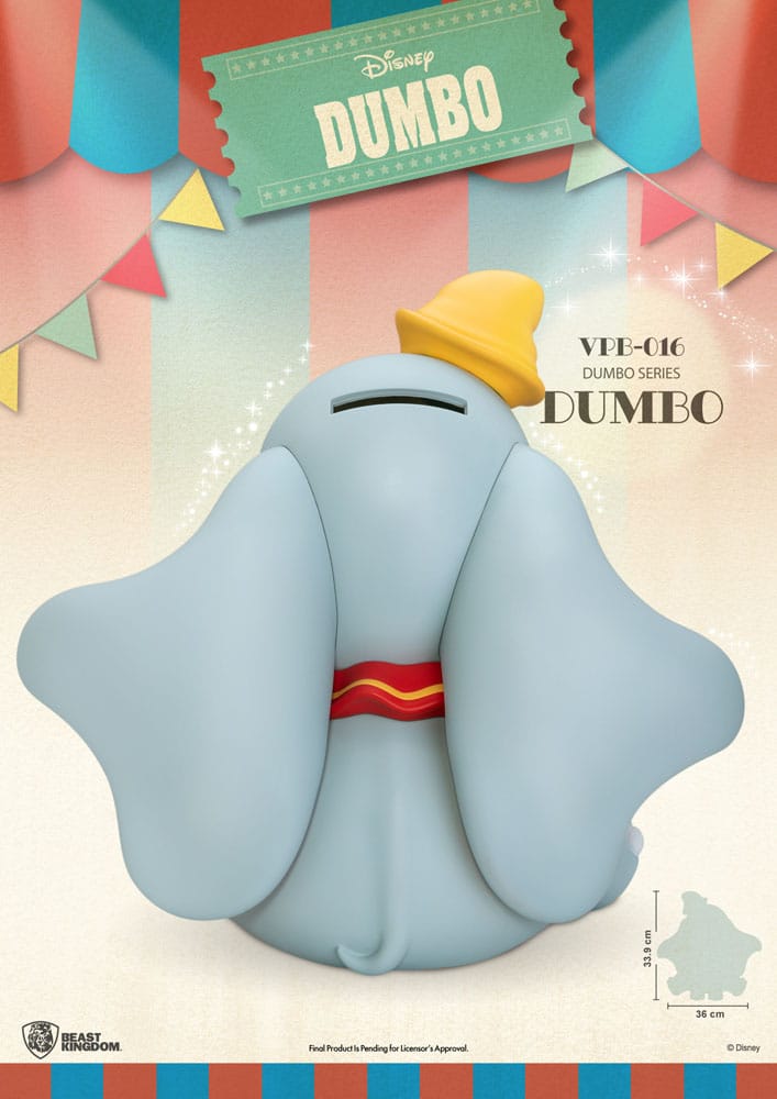 Disney Funktional Figure Spardose Dumbo 34 cm - Versand: 5-7 Tage nach Bestellung