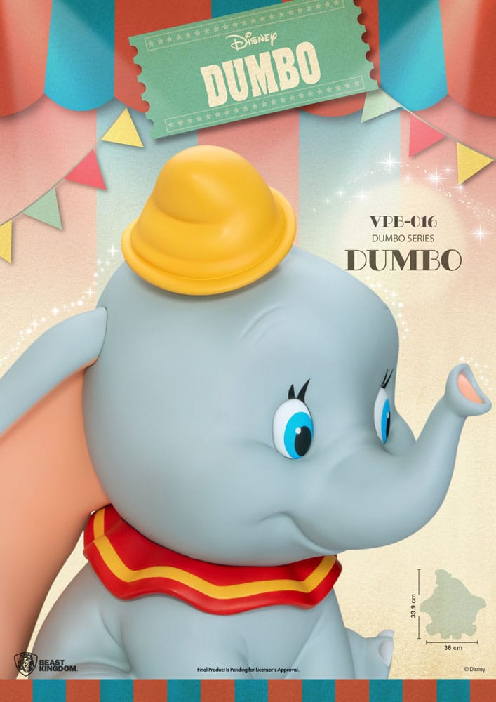Disney Funktional Figure Spardose Dumbo 34 cm - Versand: 5-7 Tage nach Bestellung