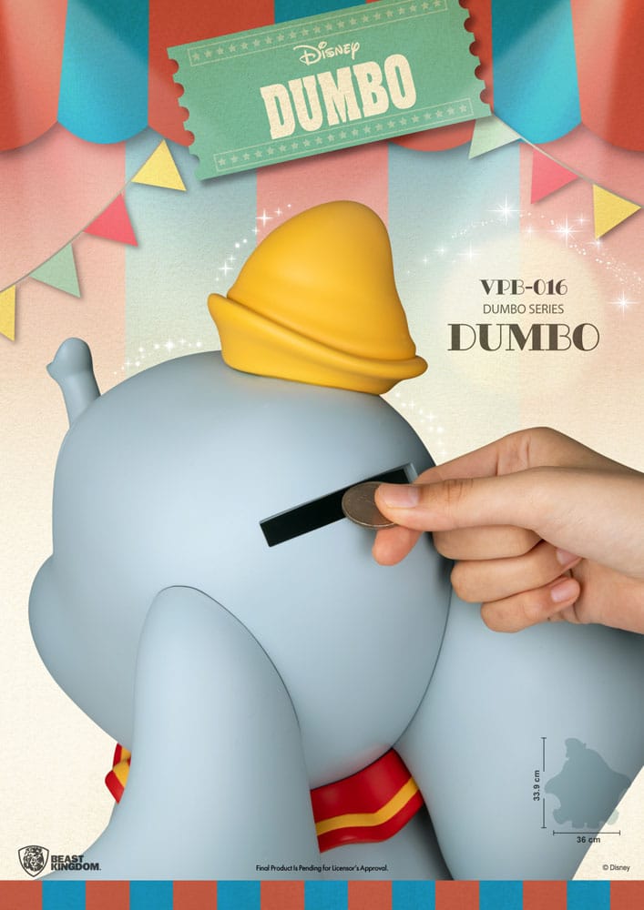 Disney Funktional Figure Spardose Dumbo 34 cm - Versand: 5-7 Tage nach Bestellung