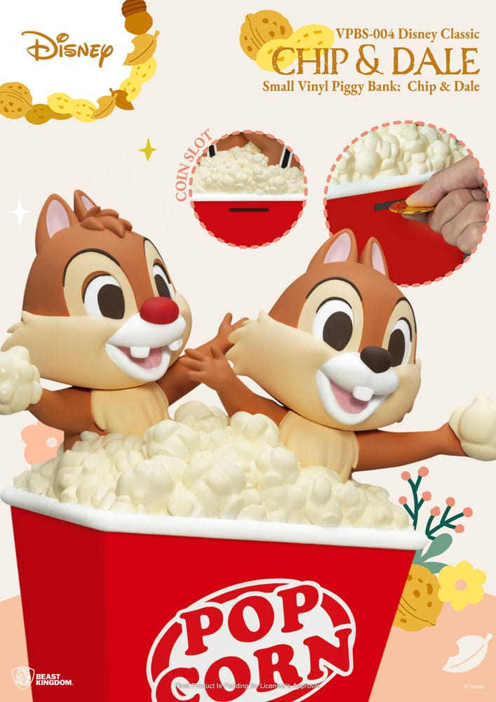Disney Piggy Vinyl Spardose Chip & Dale 24 cm - Versand: 5-7 Tage nach Bestellung