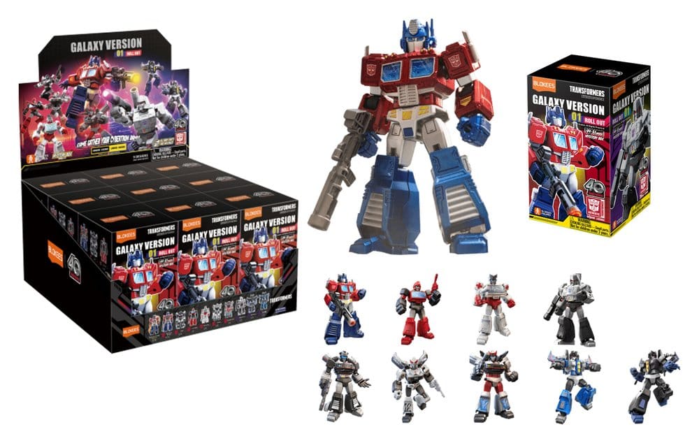 Transformers Blokees Plastic Model Kit Galaxy 01 Blind Box Display (9) - Preorder - ETA: 25.08.2026