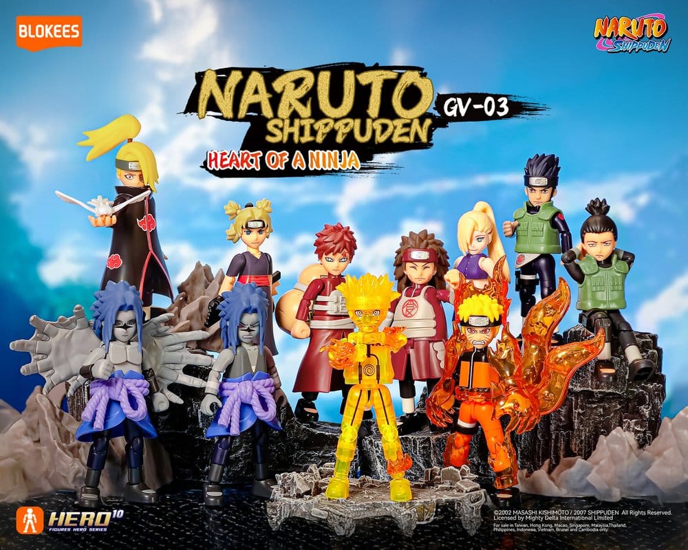 Naruto Blokees Plastic Model Kit GV03 Blind Box Display (9) - Preorder - ETA: 28.12.2026
