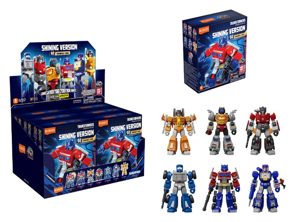 Transformers Blokees Plastic Model Kit Shining 02 Blind Box Display (6) - Preorder - ETA: 25.08.2026